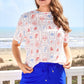 Weekend Waffle Tee- Coastal Vibes