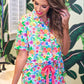 Paradise Blooms Ruffle Pajama Set