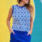 Heatwave Ribbed Tank- Palm Dreams