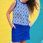 Heatwave Ribbed Tank- Palm Dreams