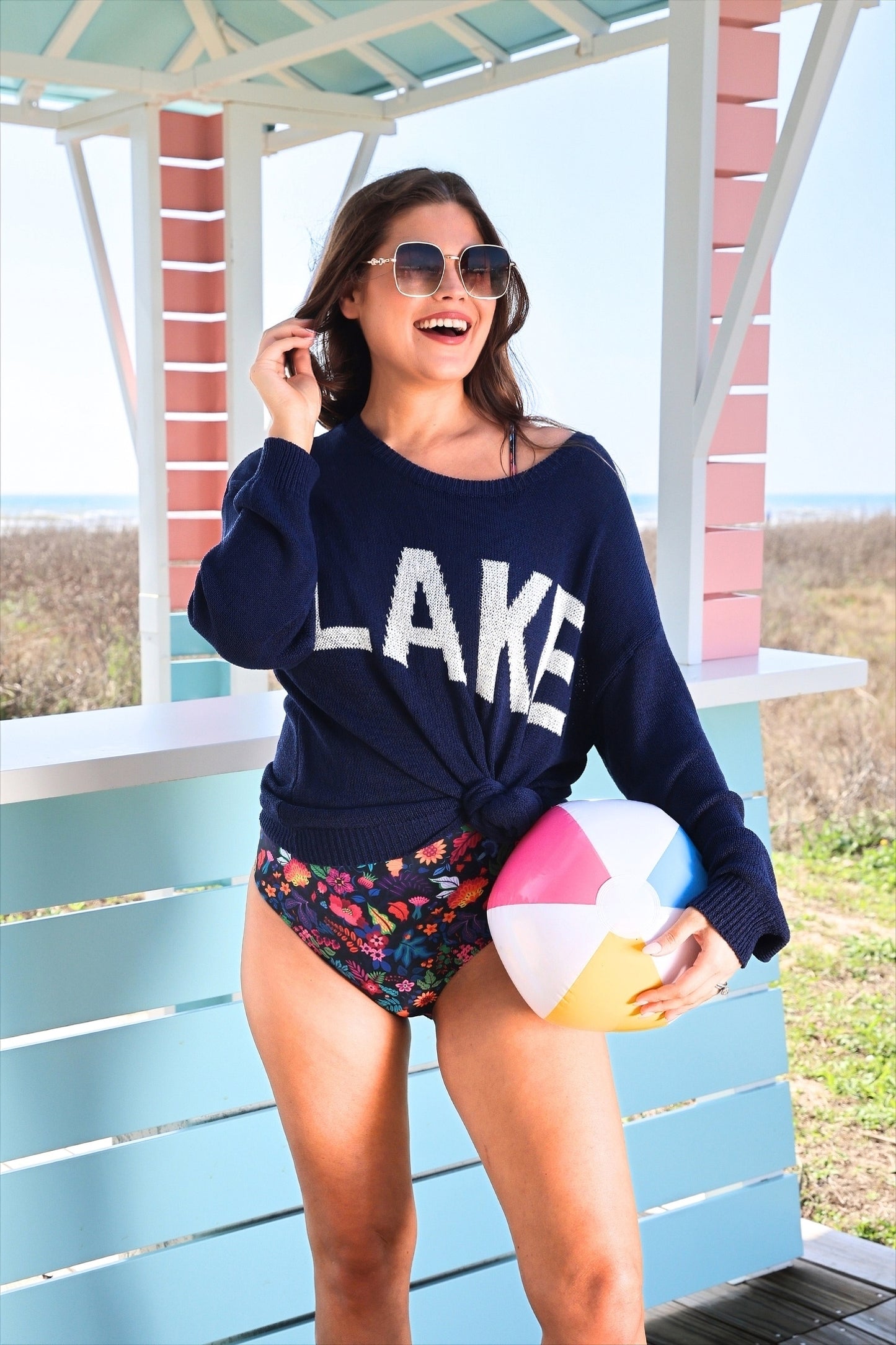 PREORDER- Sunrise Lightweight Sweater- Lake