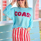 Sunrise Lightweight Sweater- Coast