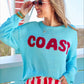 Sunrise Lightweight Sweater- Coast