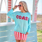 Sunrise Lightweight Sweater- Coast