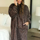 Cozy Blanket Hoodie- Coco Leopard