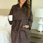 Cozy Blanket Hoodie- Coco Leopard