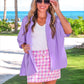 Sweet Beginnings Gingham Skort
