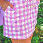 Sweet Beginnings Gingham Skort