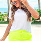 Solid Neon Yellow Skort