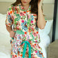 Jungle Oasis Ruffle Pajama Set