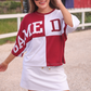 Huddle Up Color Block Top- Maroon
