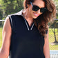 Everyday Polo Tank- After Dark Polka Dot