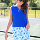 Everyday Polo Tank- Royal Blue/White