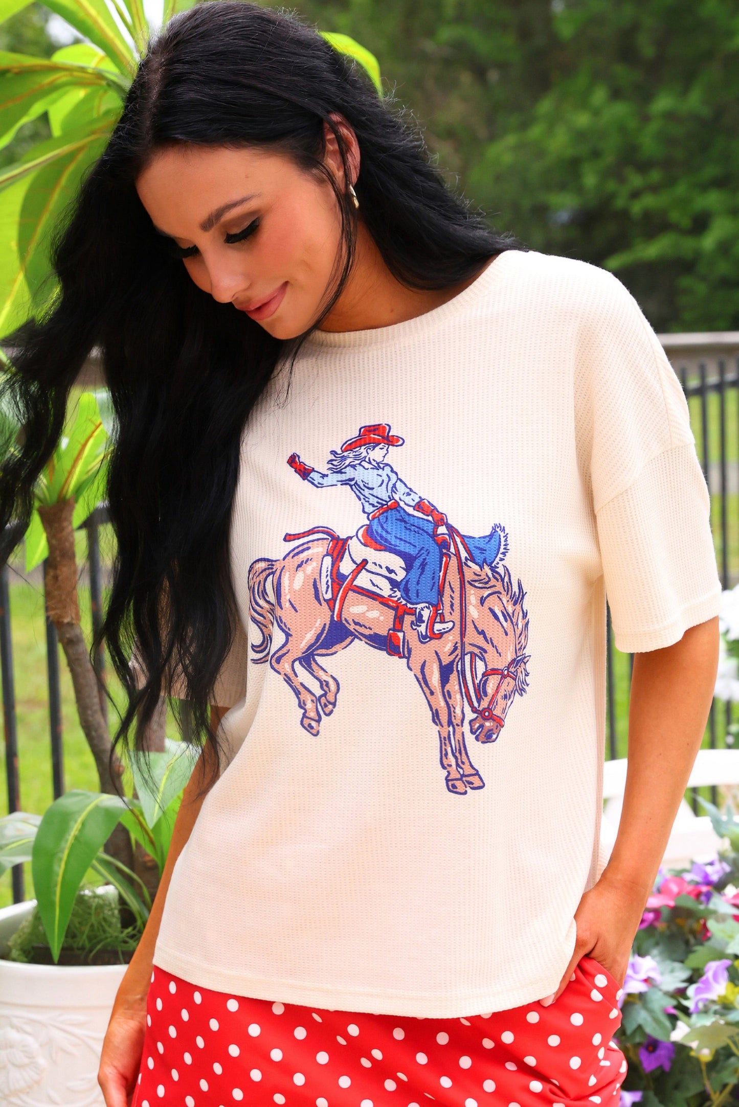 Rodeo Queen Waffle Tee