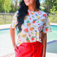 Solid Red Skort
