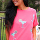 Margaritaville Sequin Patch Top