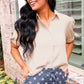 PREORDER- Lainey Tie Sleeve Top- Ivory