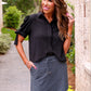 Refined Denim Stretch Skort- Leopard