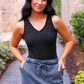 PREORDER- Refined Denim Stretch Skort- Light Wash