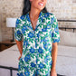 Caroline Floral Ruffle Pajama Set