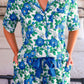 Caroline Floral Ruffle Pajama Set