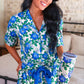 Caroline Floral Ruffle Pajama Set