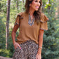 Runway Paperbag Shorts- Safari Chic