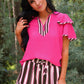 PREORDER- Runway Paperbag Shorts- Neapolitan Stripes