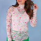 Kylie Lace Top- Spring Happy Blooms