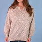 Riley French Terry Pullover- Bella Leopard