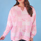 Riley French Terry Pullover- Pink Patchwork