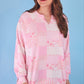 Riley French Terry Pullover- Pink Patchwork