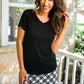 PREORDER- Jess Lea Basic Tee- Black
