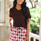 PREORDER- Jess Lea Basic Tee- Chocolate