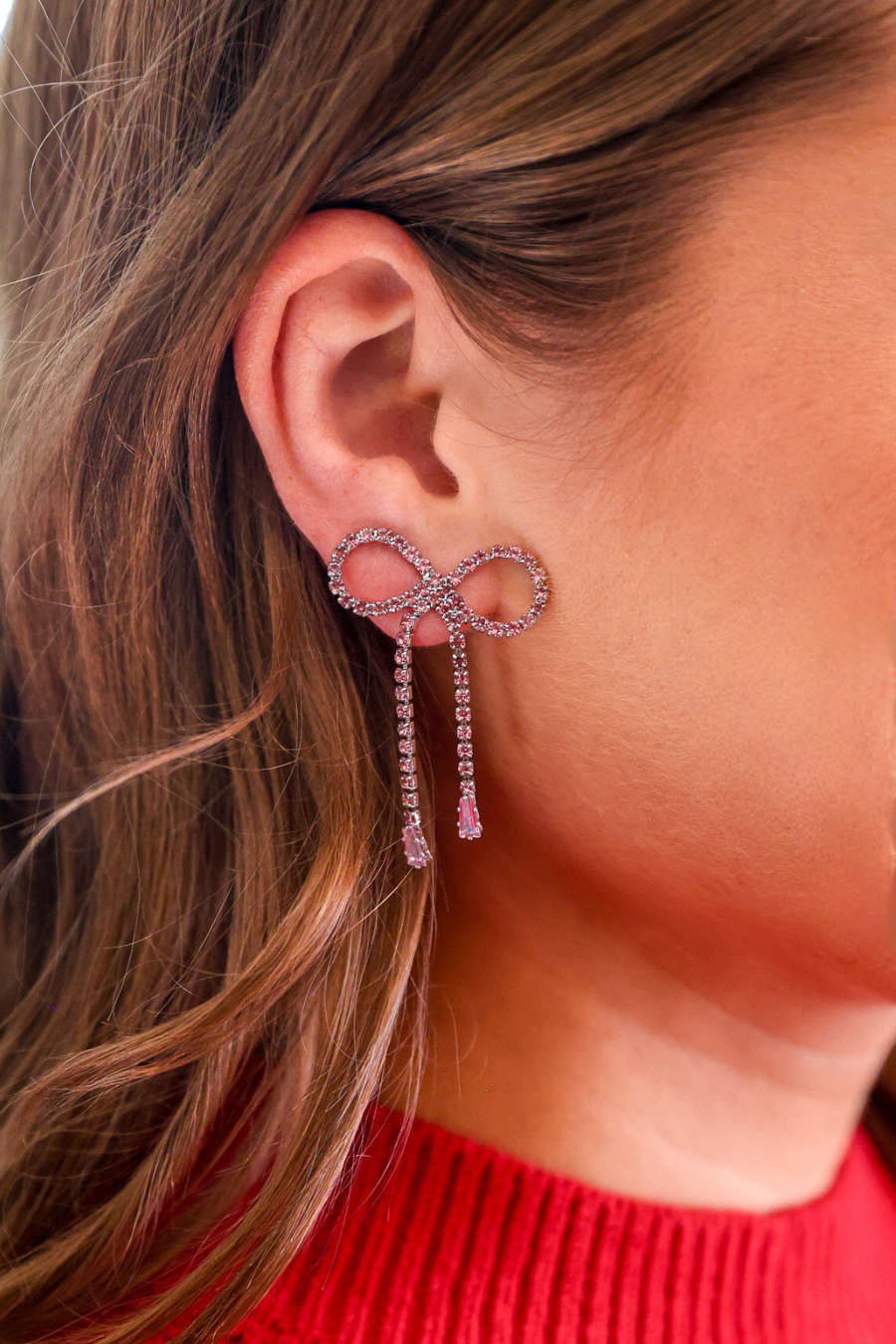 Frosted Ribbon Earrings