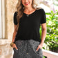 PREORDER- Jess Lea Basic Tee- Black