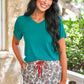 PREORDER- Jess Lea Basic Tee- Teal