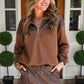 PREORDER- Mia Printed Pullover- Coco Leopard