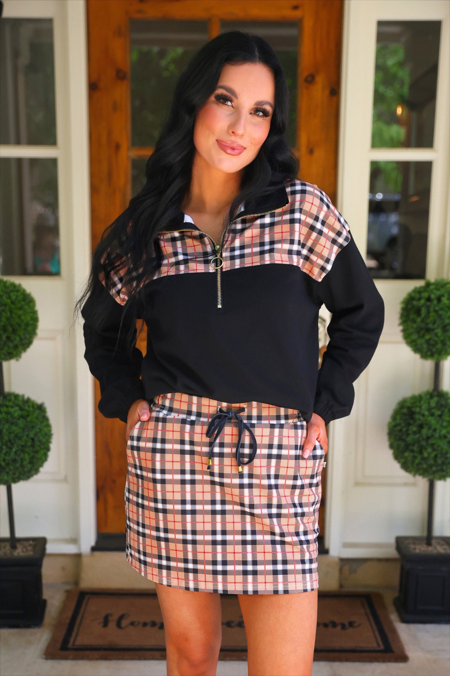 PREORDER- Nora Plaid Skort