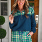 Mia Printed Pullover- Parker Plaid