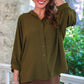 PREORDER- Sloane Button Up Top- Olive