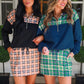 PREORDER- Mia Printed Pullover- Nora Plaid