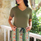 PREORDER- Jess Lea Basic Tee- Olive