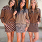 PREORDER- Mia Printed Pullover- Safari Chic
