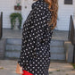 Nina Button Up Tunic- After Dark Polka Dot