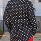 Nina Button Up Tunic- After Dark Polka Dot