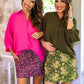 PREORDER- Sloane Button Up Top- Olive