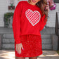 Gingham Heart Luxe Pullover