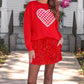 Gingham Heart Luxe Pullover
