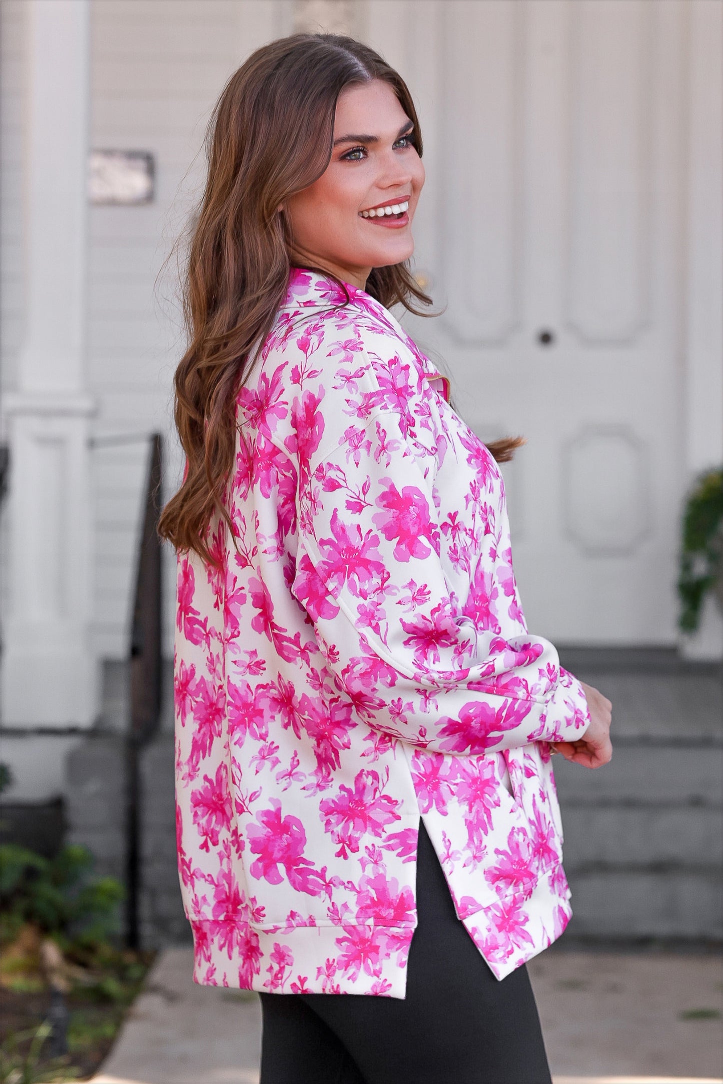 Everyday Pullover- Pink Regal Blossom